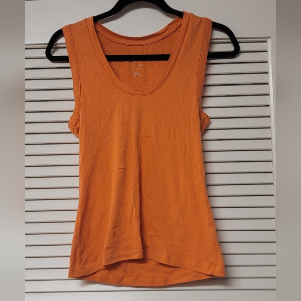 A New Day - Orange Sleeveless Top